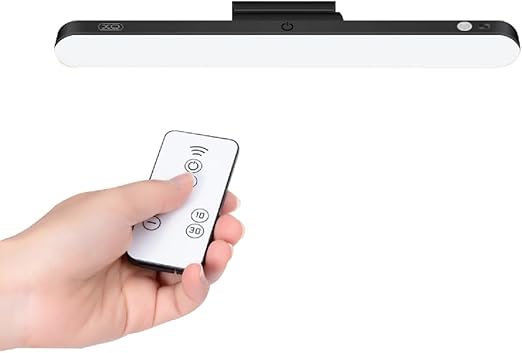 LED Magnetic Lamp + Remote Control Black